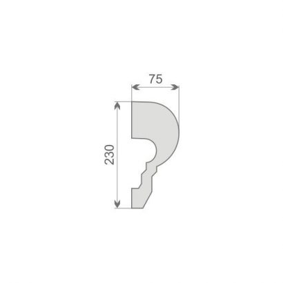 Schlussstein Stuck "Genua" Stuckversand