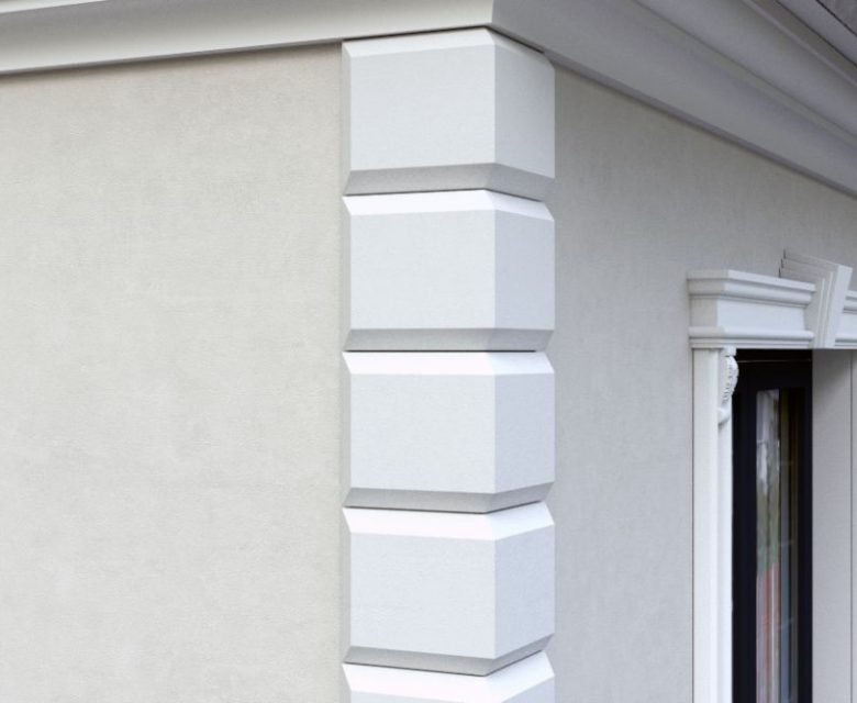 Bossensteine Gehrung Fassade "München" Stuckversand.com