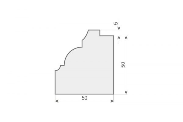 Bossensteine Stuckprofil "Malaga" 5cm Stuckversand.com 8