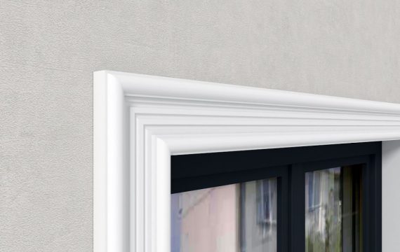 Fassadenstuck Flachleiste "San Diego" Styropor Stuckversand.com 3