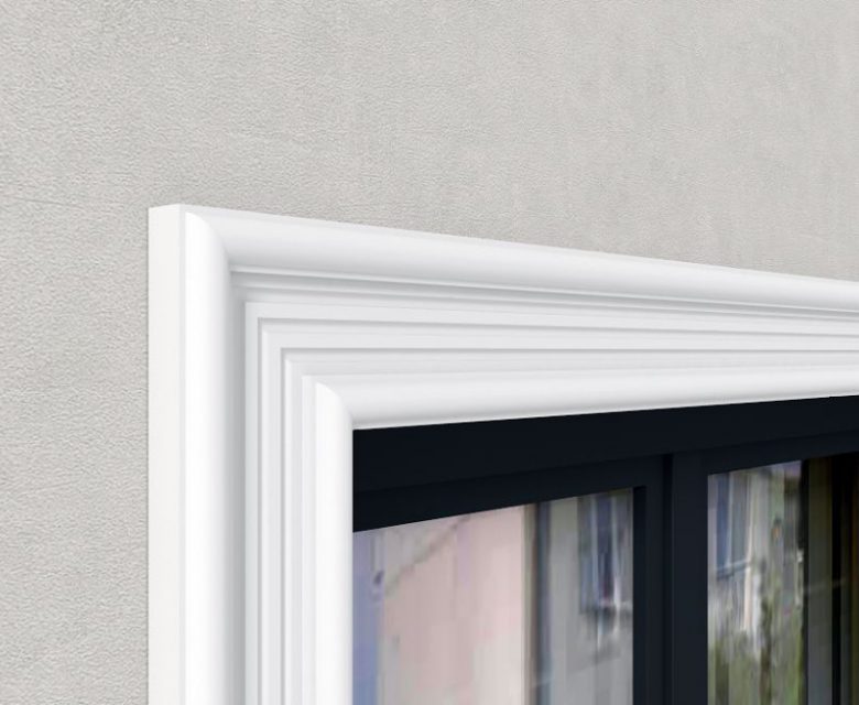 Fassadenstuck Flachleiste "San Diego" Styropor Stuckversand.com 3