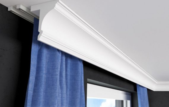 Gardinenblende Stuckleiste Styropor Stuckversand.com