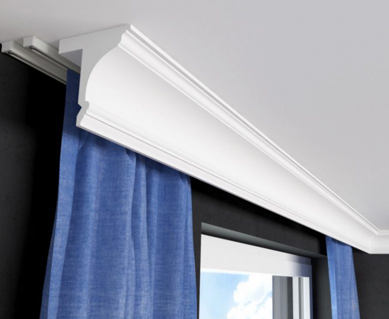 Gardinenblende Stuckleiste Styropor Stuckversand.com