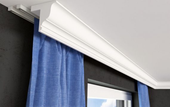 Gardinenblende Stuckleiste "Prag" stuckversand.com