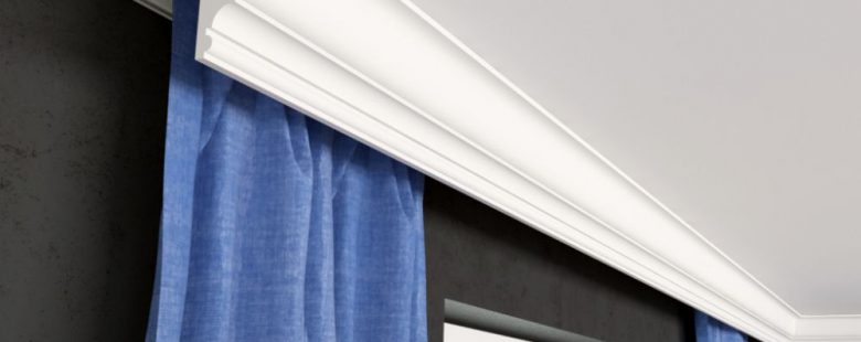 Gardinenblende Stuckleiste "Prag" stuckversand.com