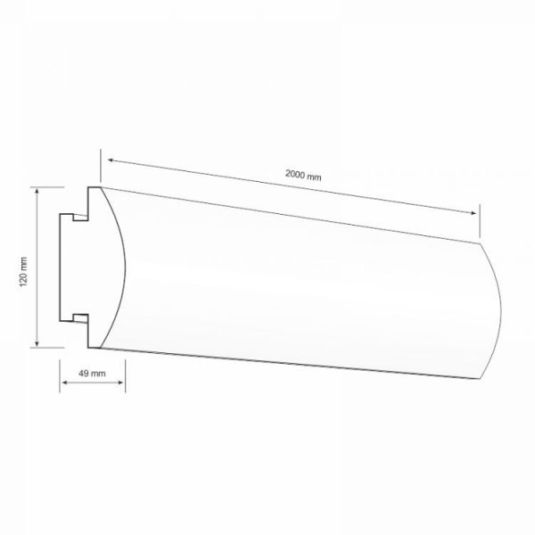 LED-Stuckleiste "Belgrad" Styropor Stuckversand.com