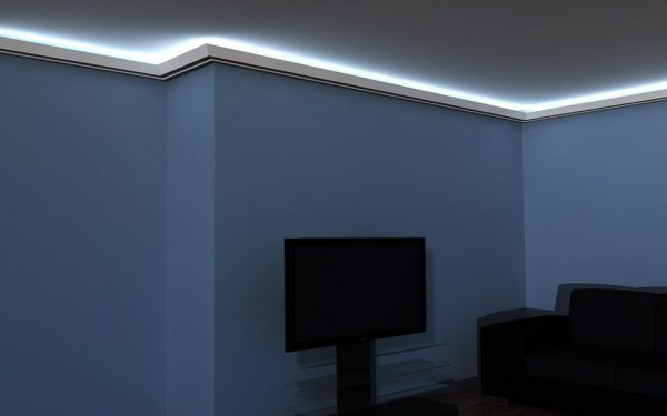 LED Stuckleiste "Düsseldorf" Styropor Stuckversand.com