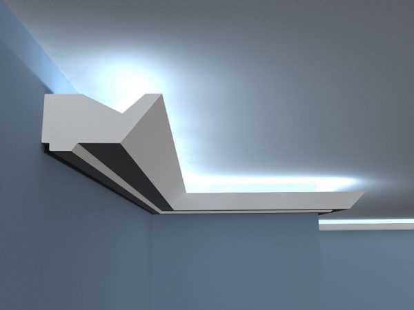 LED Stuckleiste "Düsseldorf" Styropor Stuckversand.com