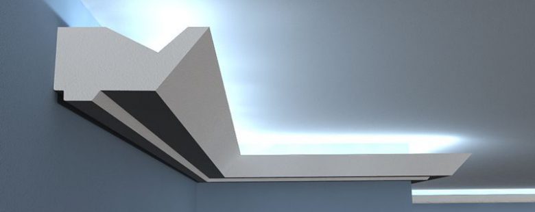 LED Stuckleiste "Düsseldorf" Styropor Stuckversand.com