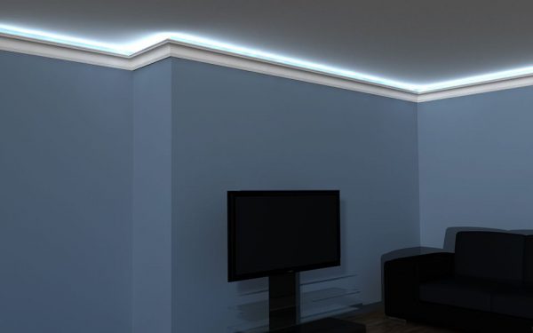 LED-Stuckleiste "Essen" aus Styropor Stuckversand.com