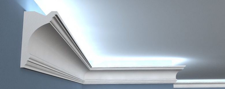 LED-Stuckleiste "Essen" aus Styropor Stuckversand.com