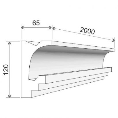 LED-Stuckleiste "Kairo" aus Styropor bei Stuckversand.com