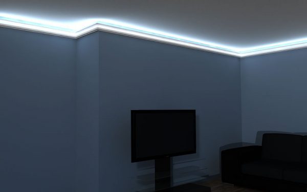 LED-Stuckleiste Styropor "Kiew" Stuckversand.com