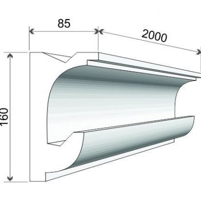 LED-Stuckleiste Styropor "Kiew" Stuckversand.com