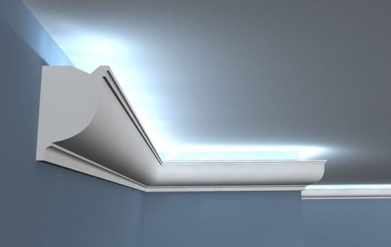 LED-Stuckleiste "London" aus Styropor Stuckversand.com