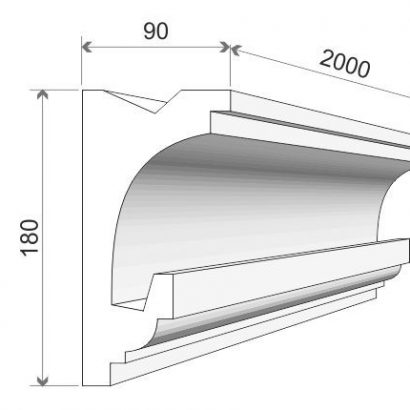 LED-Stuckleiste "Perth" Styropor Stuckversand.com