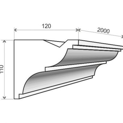 LED Stuckleiste Typ "Warschau" Styropor Stuckversand.com