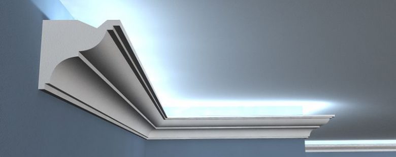 LED Stuckleiste Typ "Warschau" Styropor Stuckversand.com