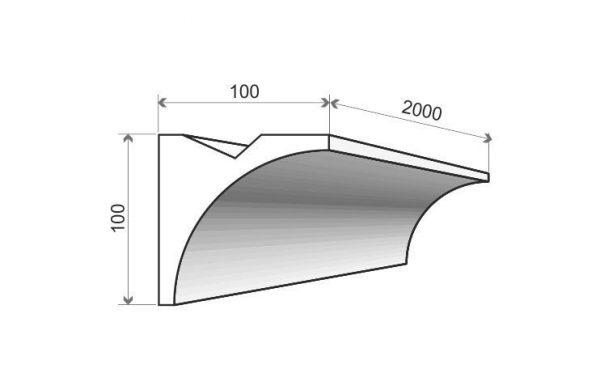 LED-Stuckleiste "Zürich" Stuckversand.com