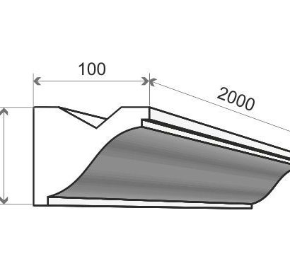 LED-Stuckprofil "Breslau" aus Styropor Stuckversand.com