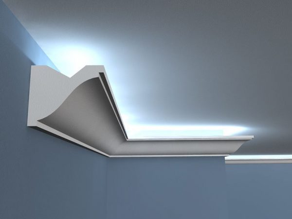 LED-Stuckprofil "Breslau" aus Styropor Stuckversand.com