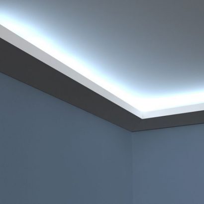 LED-Stuckprofil "Leipzig" aus Styropor Stuckversand.com