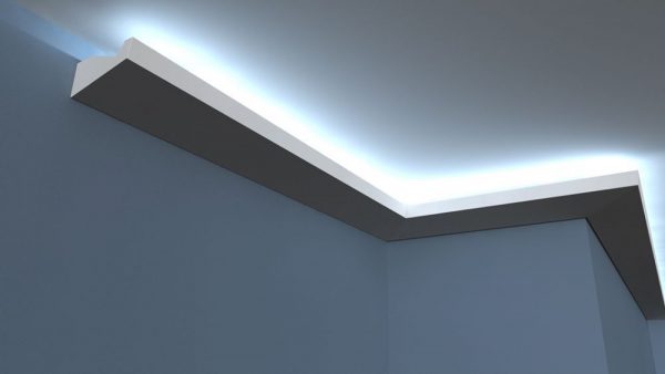 LED-Stuckprofil "Leipzig" aus Styropor Stuckversand.com