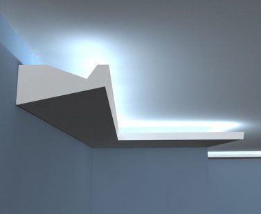 LED-Stuckprofil "Leipzig" aus Styropor Stuckversand.com