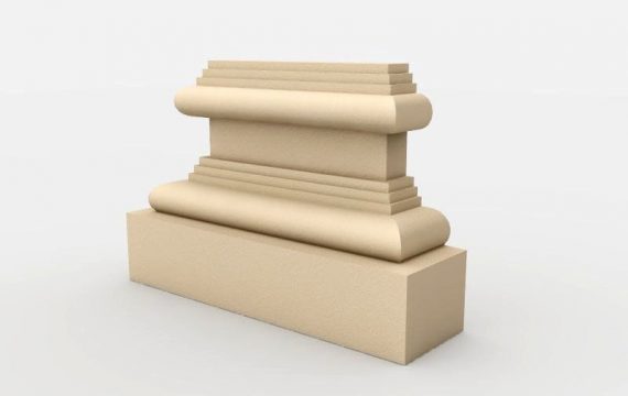 Pilaster Sockel "Köln" 30cm breit Stuckversand.com 2