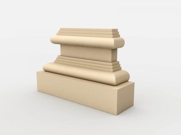 Pilaster Sockel "Köln" 30cm breit Stuckversand.com 2