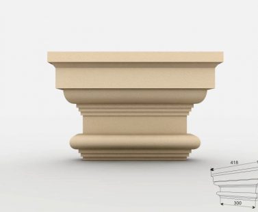 Pilasterkapitell "Stuttgart" 30cm Stuckverand.com