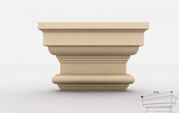 Pilasterkapitell "Stuttgart" 30cm Stuckverand.com