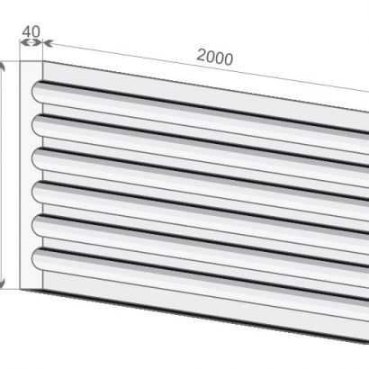 Pilasterschaft "Saragossa" 40cm breit Stuckversand.com 4