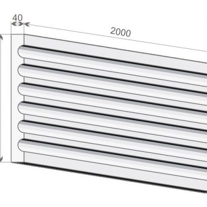 Pilasterschaft "Saragossa" 40cm breit Stuckversand.com 4