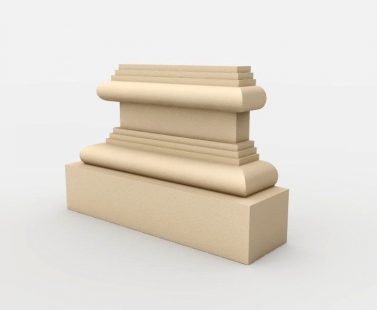 Pilaster Sockel "Stockholm" 35cm Stuckversand.com 2