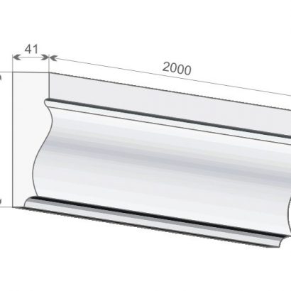 Stuckleiste flach Wandstuck "Rom" Stuckversand.com 6