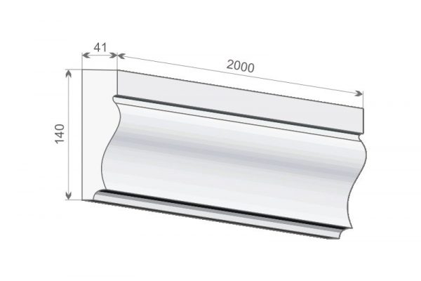 Stuckleiste flach Wandstuck "Rom" Stuckversand.com 6