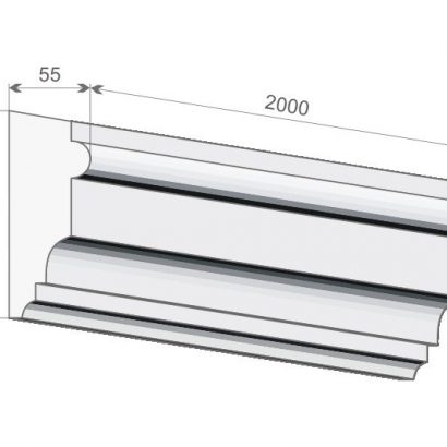 Stuckleiste flach "Kiew" Stuckversand.com 7