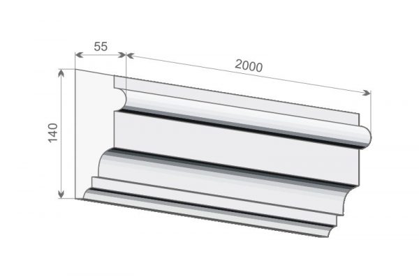 Stuckleiste flach "Kiew" Stuckversand.com 7