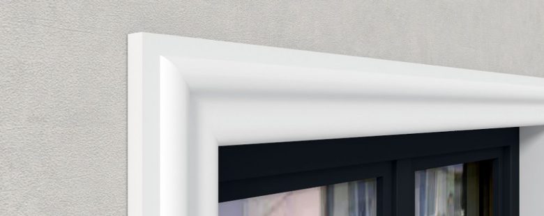 Stuckleiste flach "Madrid" für Fassade und Wand Stuckversand.com 3