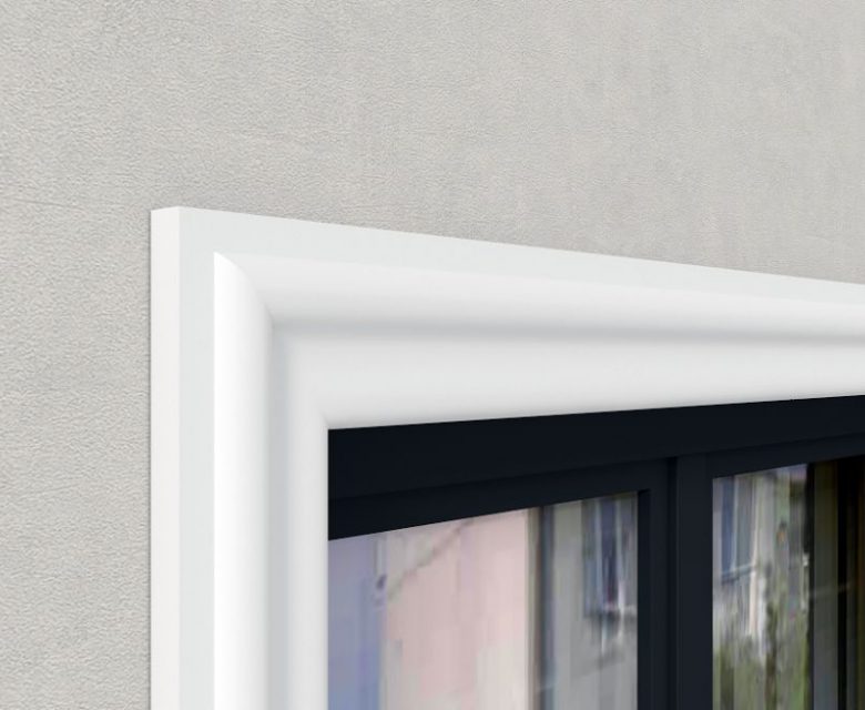 Stuckleiste flach "Madrid" für Fassade und Wand Stuckversand.com 3