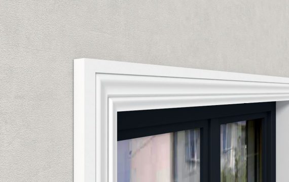 Stuckleiste flach aus Styropor für Wand und Fassade von Stuckversand.com 4