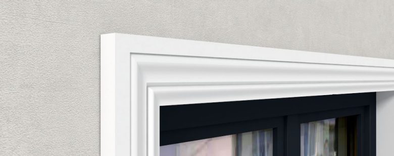 Stuckleiste flach aus Styropor für Wand und Fassade von Stuckversand.com 4