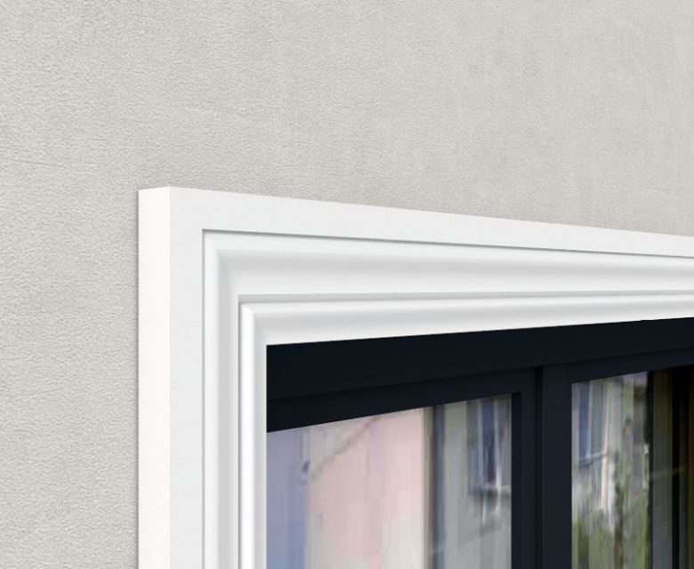 Stuckleiste flach aus Styropor für Wand und Fassade von Stuckversand.com 4