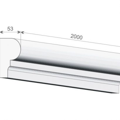 Stuckleiste flach für Wand und Fassade aus Styropor bei Stuckversand.com 9