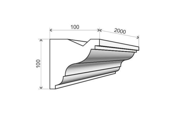 Stuckleiste für LED aus Styropor bei Stuckversand.com