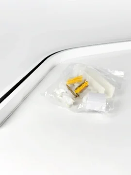Bogen 135° Vorhangschiene weiß