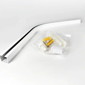 Bogen 135° Vorhangschiene weiß