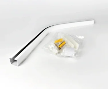 Bogen 135° Vorhangschiene weiß