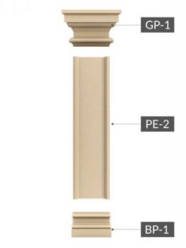 Pilaster-Set Genua 25 cm